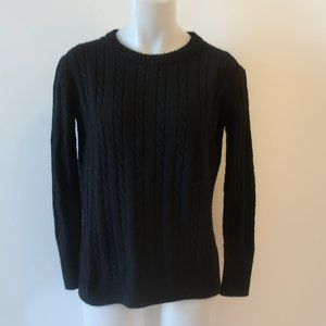 Twenty5A Black Cableknit Sweater Sz XS*